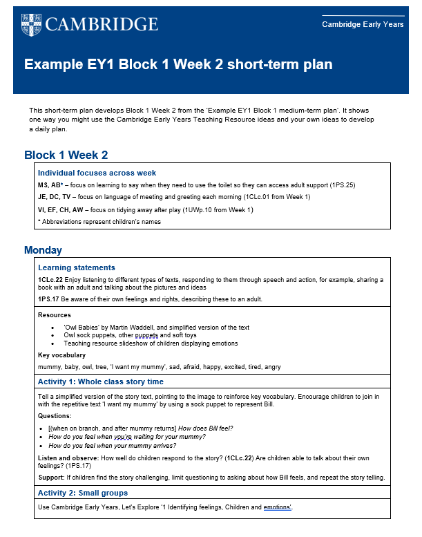 planning-short-term-planning